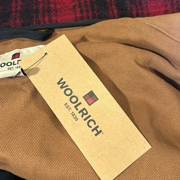 NWT WOOLRICH red black plaid jacket mens - Picture 9 of 10